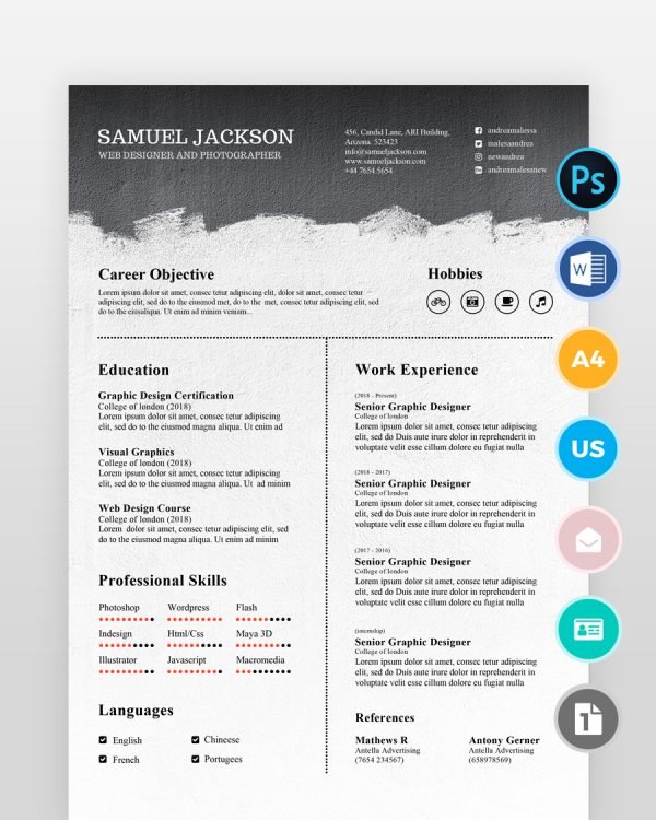 Black-and-White-Resume-Template2 by resumedesigns.in