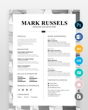 Clean Professional Resume2 - resumedesigns.in