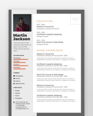 Creative Designer Resume Template - resumedesigns.in