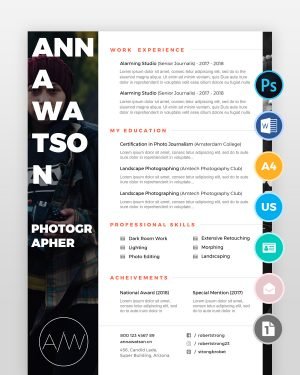 Creative-Photographer-Resume2 - resumedesigns.in