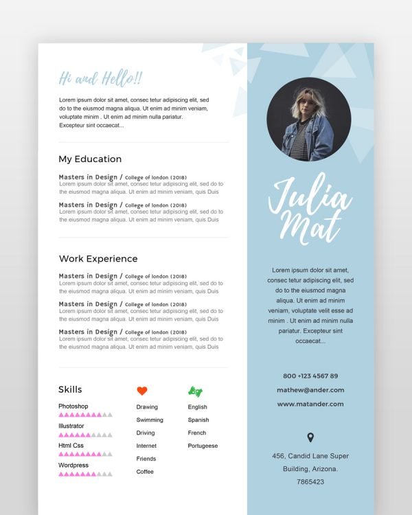 Designer Resume - resumedesigns.in