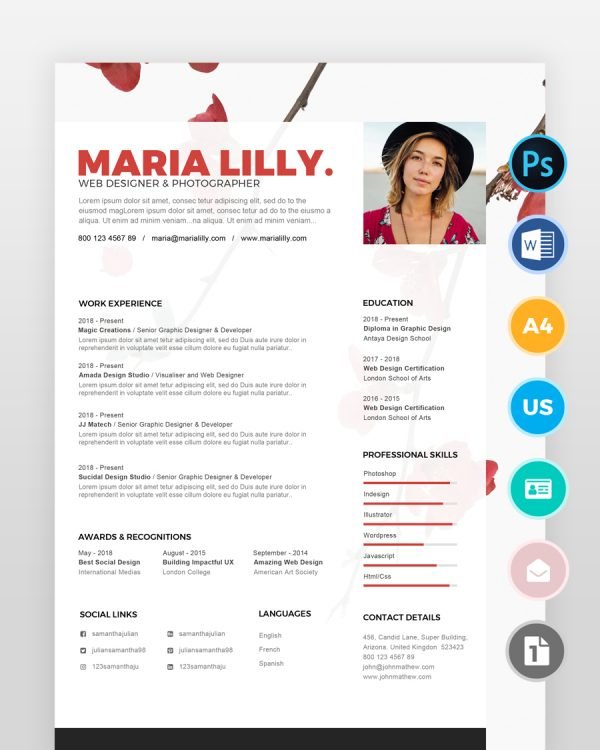 Experienced-Graphic-Designer-Resume_2 - resumedesigns.in