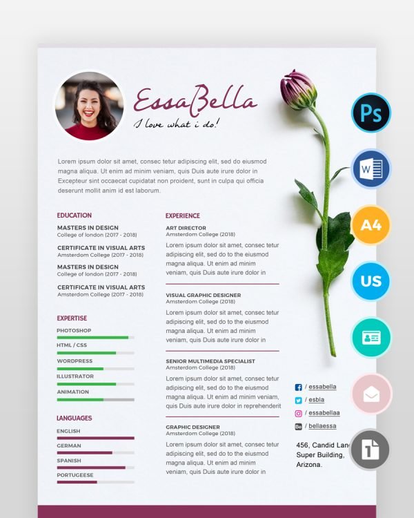 Florist-Resume-Template2 - resumedesigns.in