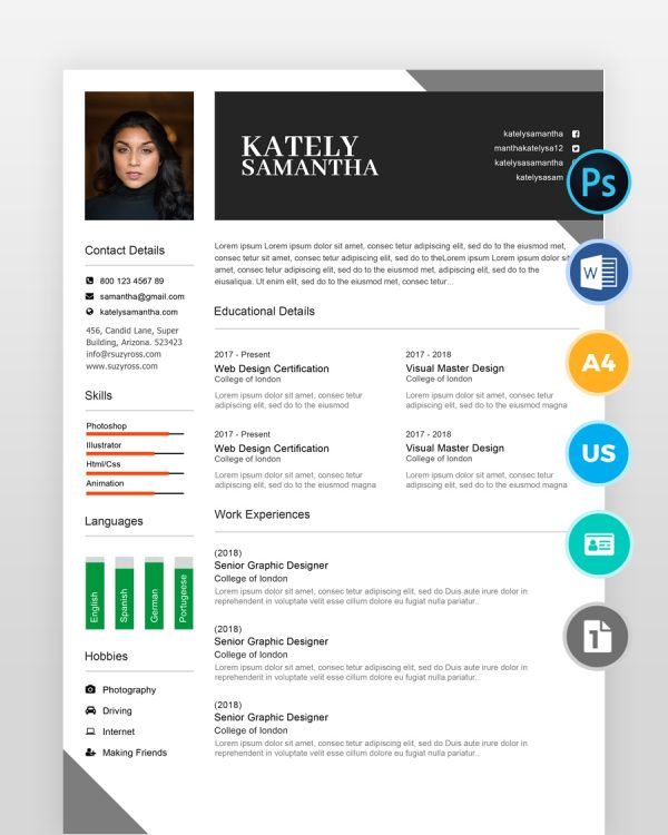 Girl-Designer-Resume-Template_2 - resumedesigns.in