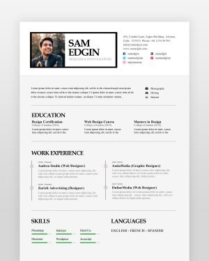 Graphic Designer Resume - resumedesigns.in