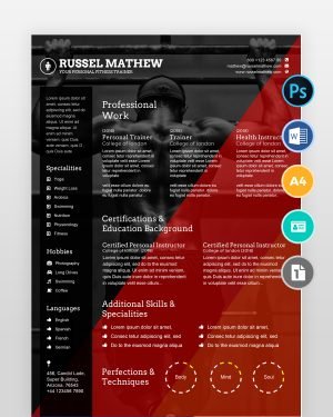 Gym-Trainer-Resume-Template2 - resumedesigns.in