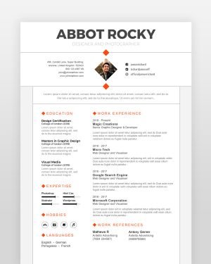 Minimalist Graphic Designer Resume - resumedesigns.in