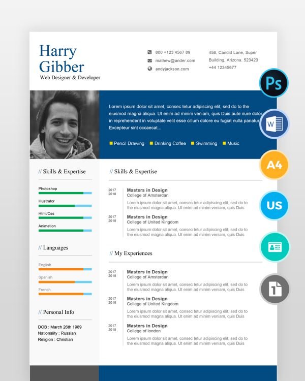 Modern-One-Page-Resume-Template2 - resumedesigns.in