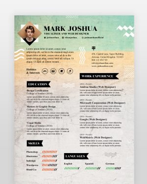 Newspaper Style Designer Resume - resumedesigns.in