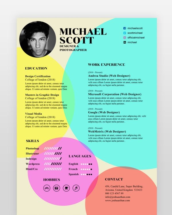 Old Style Designer Resume - resumedesigns.in