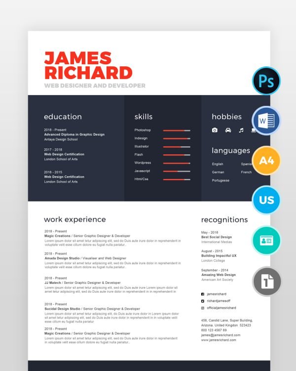 Simple-Clean-Designer-Resume2 - resumedesigns.in