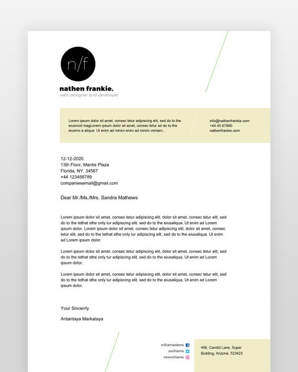 Simple Designer Resume - resumedesigns.in