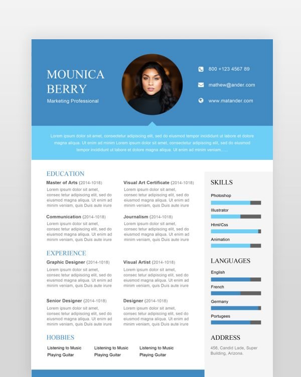 Marketing Professional Resume - resumedesigns.in