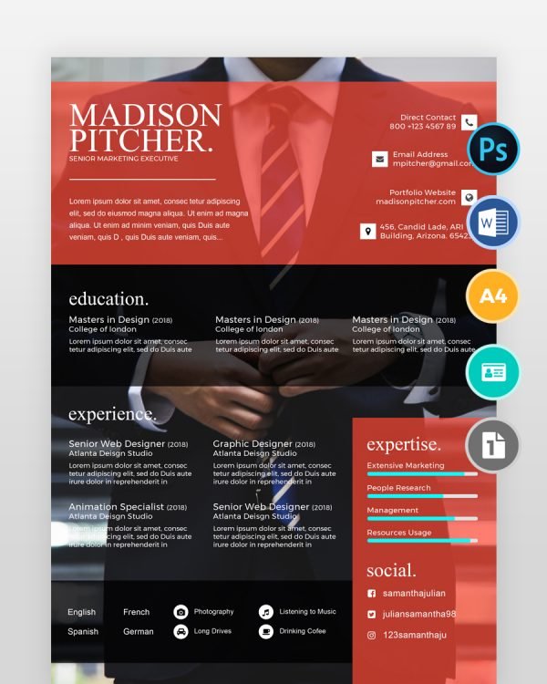 Simple-Marketing-Resume-Template2 - resumedesigns.in