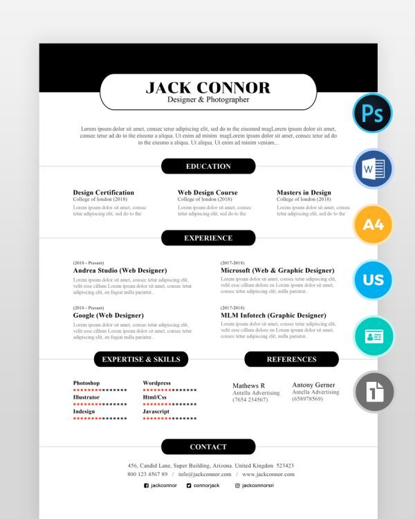 Simple-and-Clean-Resume-Template2 - resumedesigns.in