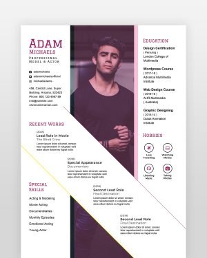 Actor Model Resume - resumedesigns.in