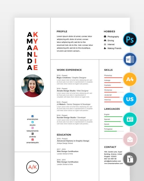 Clean-Professional-Minimal-Resume - resumedesigns.in