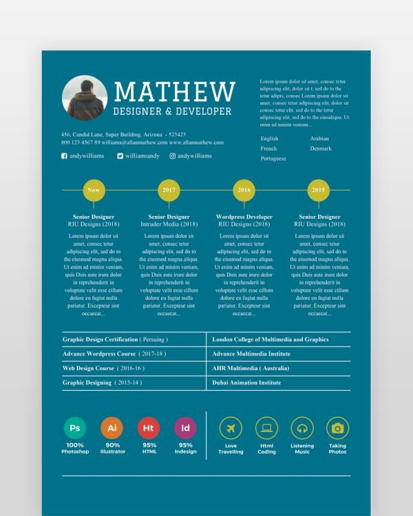 Experienced-Designer-Resume-Template - resumedesigns.in