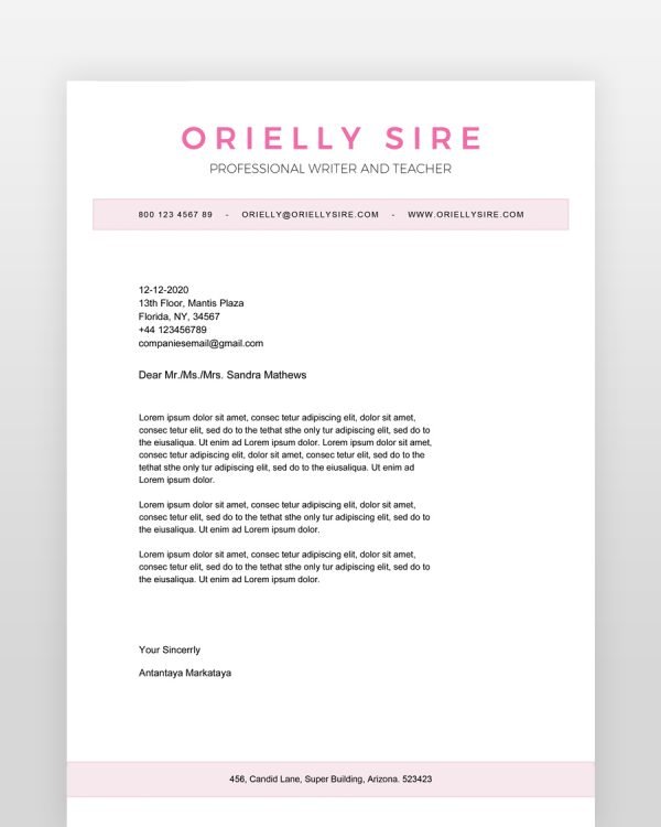 Girly-Web-Designer-Resume-Template - resumedesigns.in