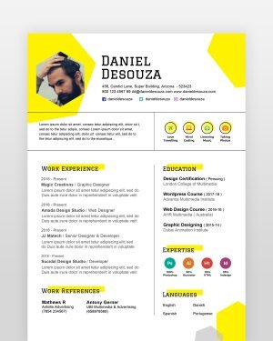 Simple Designer Resume Template - resumedesigns.in