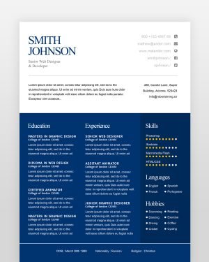 Simple Resume Template - resumedesigns.in