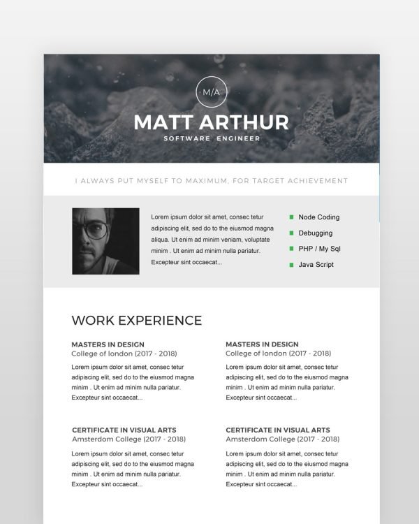 Software Engineer Resume - resumedesigns.in