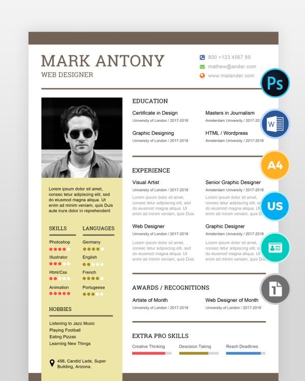 Simple-Web-Designer-Resume2 - resumedesigns.in