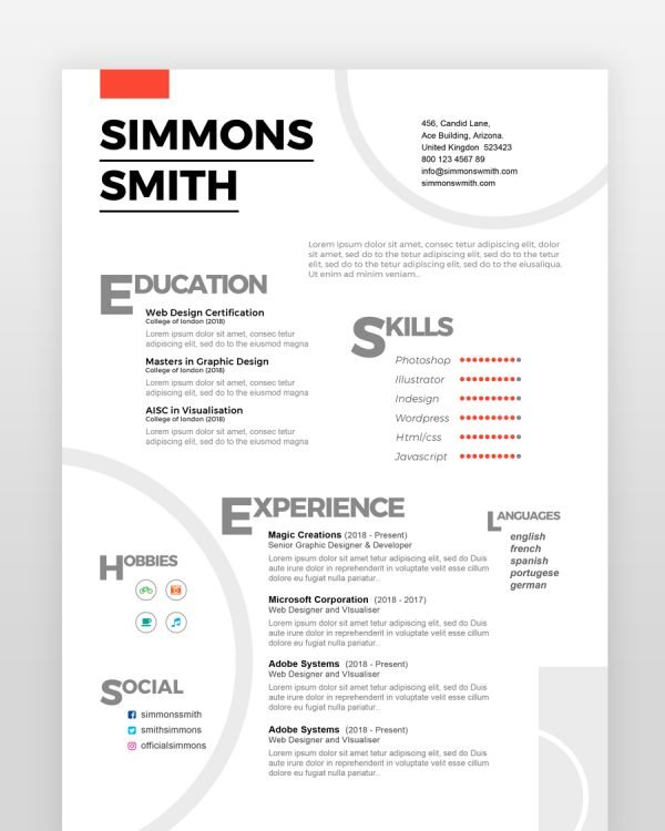 Web Developer Resume - resumedesigns.in