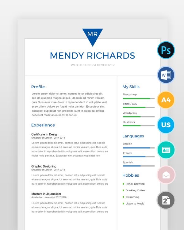 Two-Page-Designer-Resume-Template - resumedesigns.in