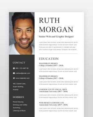 Designer Resume (2 Pages) - resumedesigns.in