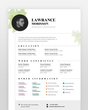 Web Designer Resume - resumedesigns.in