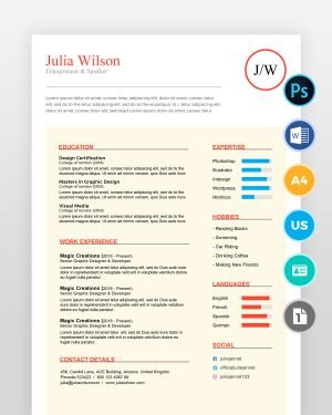 Writer-and-Multipurpose-Resume-Template2 - resumedesigns.in